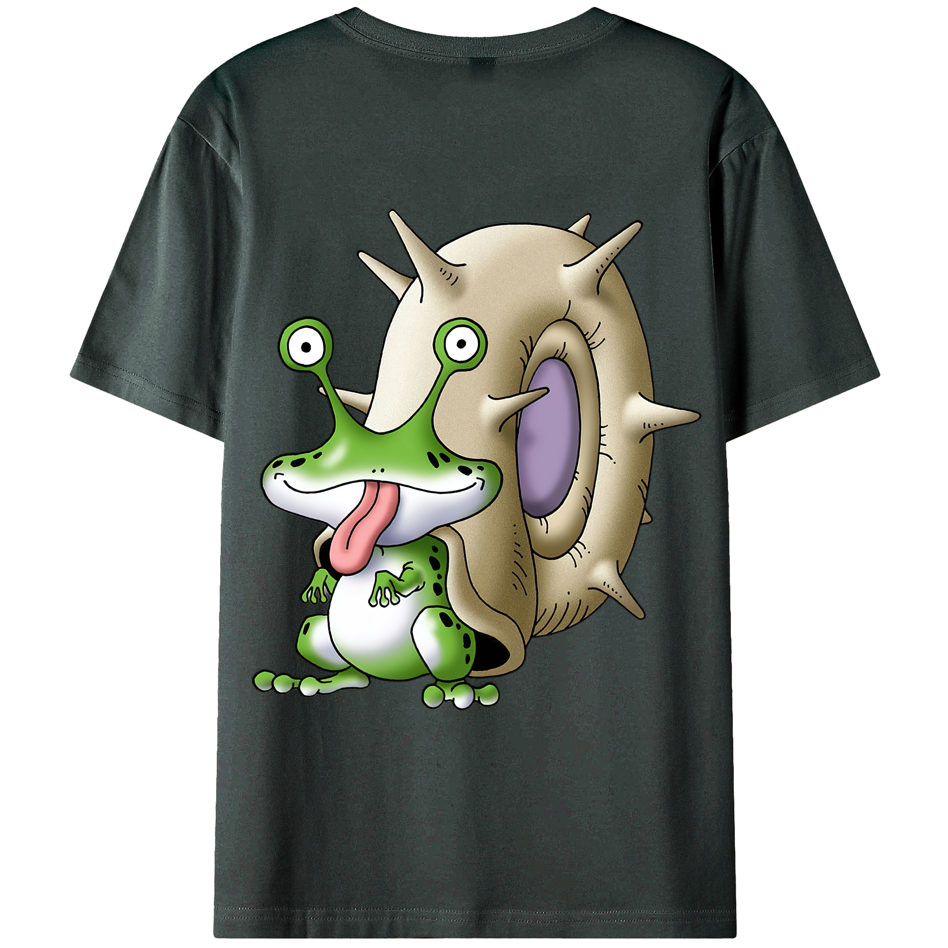 （画像用） ドラゴンクエスト Doragon Kuesuto Dragon Quest 綿100％ メンズ半袖Tシャツ（バックプリント） 通気性